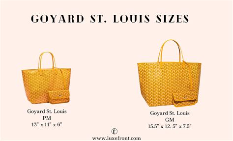 most popular color goyard tote|Goyard artois size comparison.